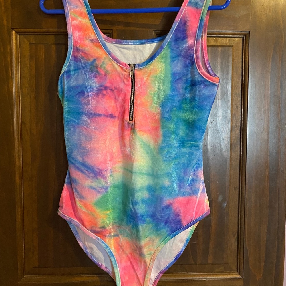 Rainbow festie onesie